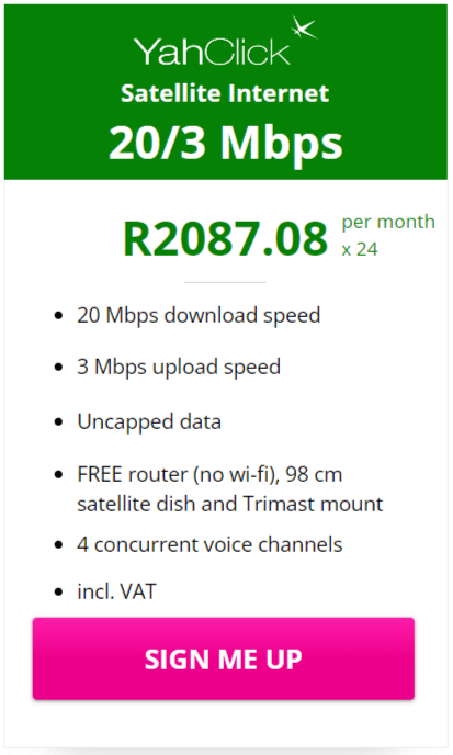 Yahclick Satellite Including Voice