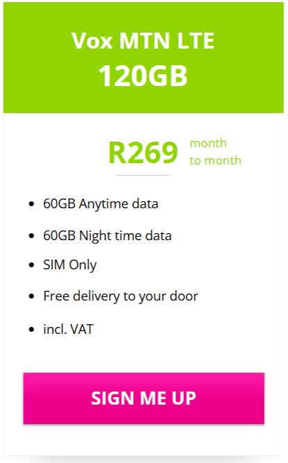 120GB Vox MTN LTE