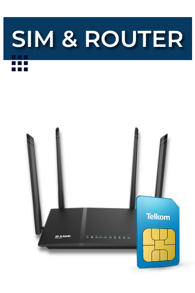 The Sim Card and router included in the Telkom 2TB LTE Deal