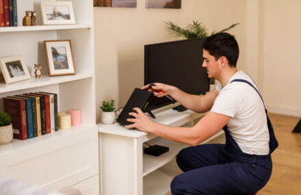 Technician completing a Telkom Frogfoot fibre installation for a home upgrading to fast reliable uncapped high-speed internet