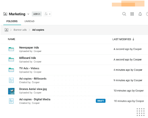 Share crucial docs in real-time with Zoho WorkDrive