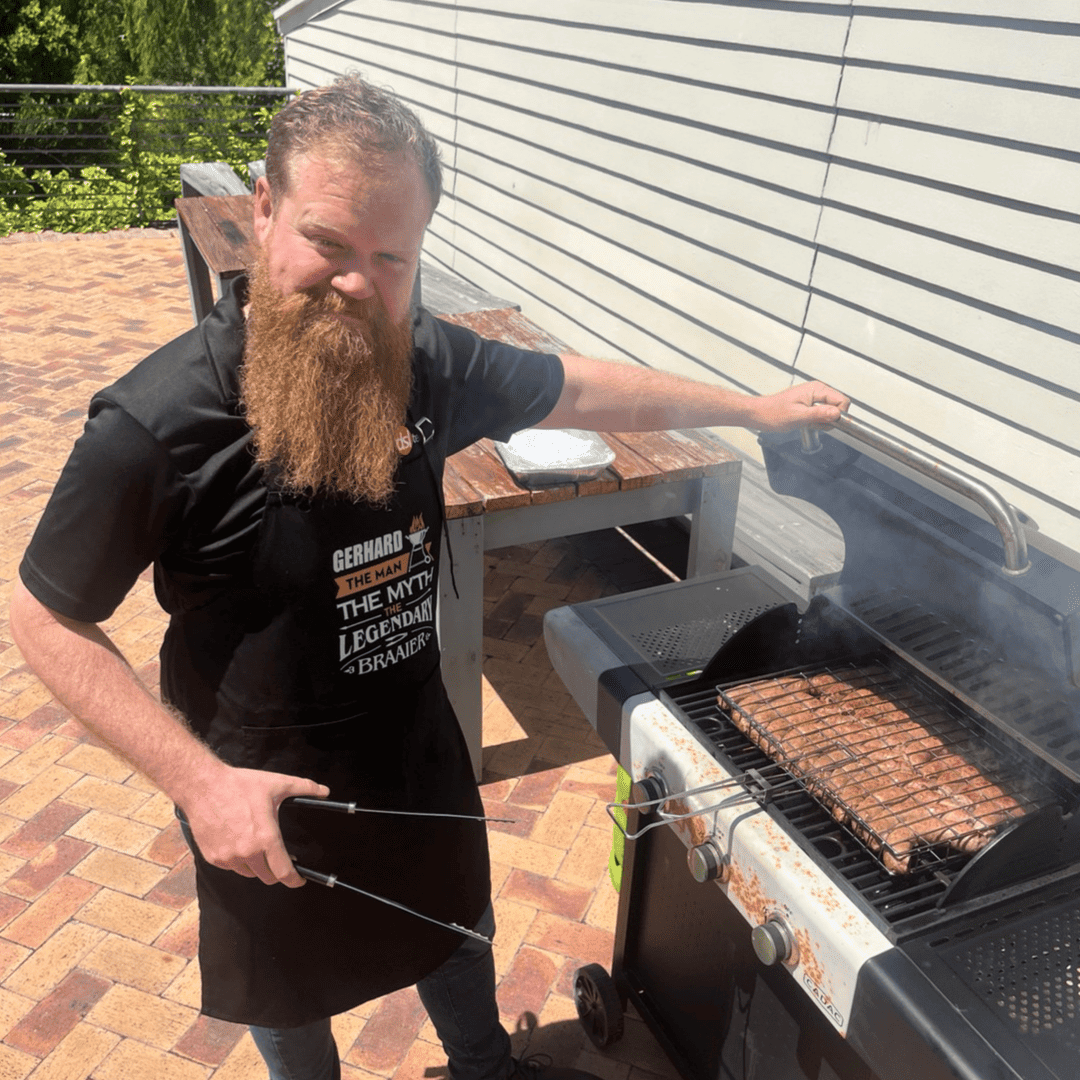 DSL Telecom's braai master, Gerhard Dempers