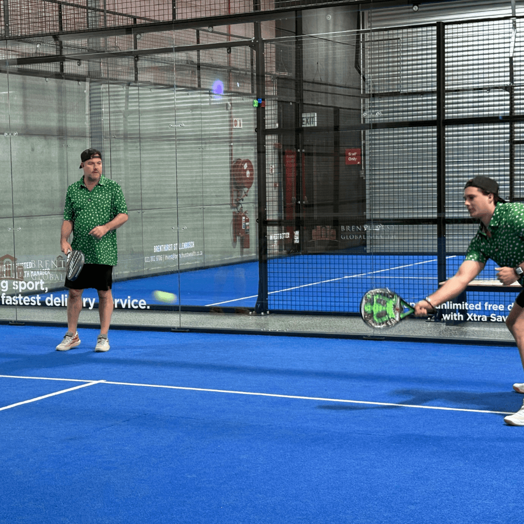 Dean and Jacques enjoying the Padel event