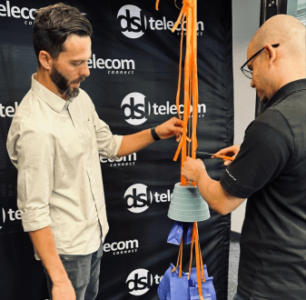 DSL Telecom team members celebrating at the secondary office opening
