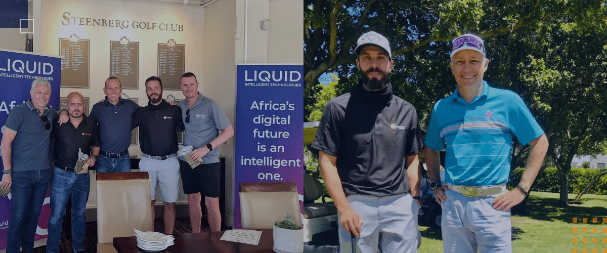 DSL Telecom's Head of Sales & Operations teaming with Liquid Intelligent Technology in the Annual Business Partner's Golf Day