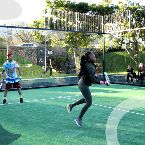 DSL Telecom's employees participating in padel tennis tournament