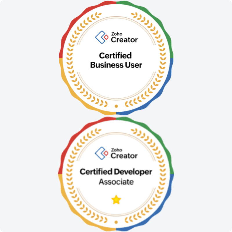 DSL Telecom is Certified as a Zoho Business User and Developer Associate