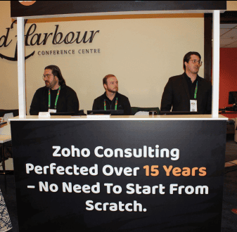 DSL Telecom team members at their kiosk during Zoholics Cape Town