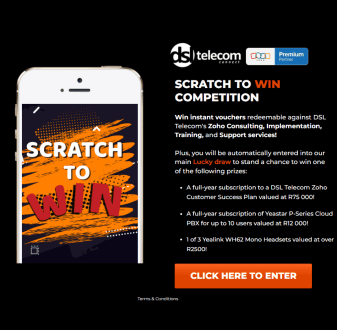 DSL Telecom's scratch-to-win  Zoho CRM integration