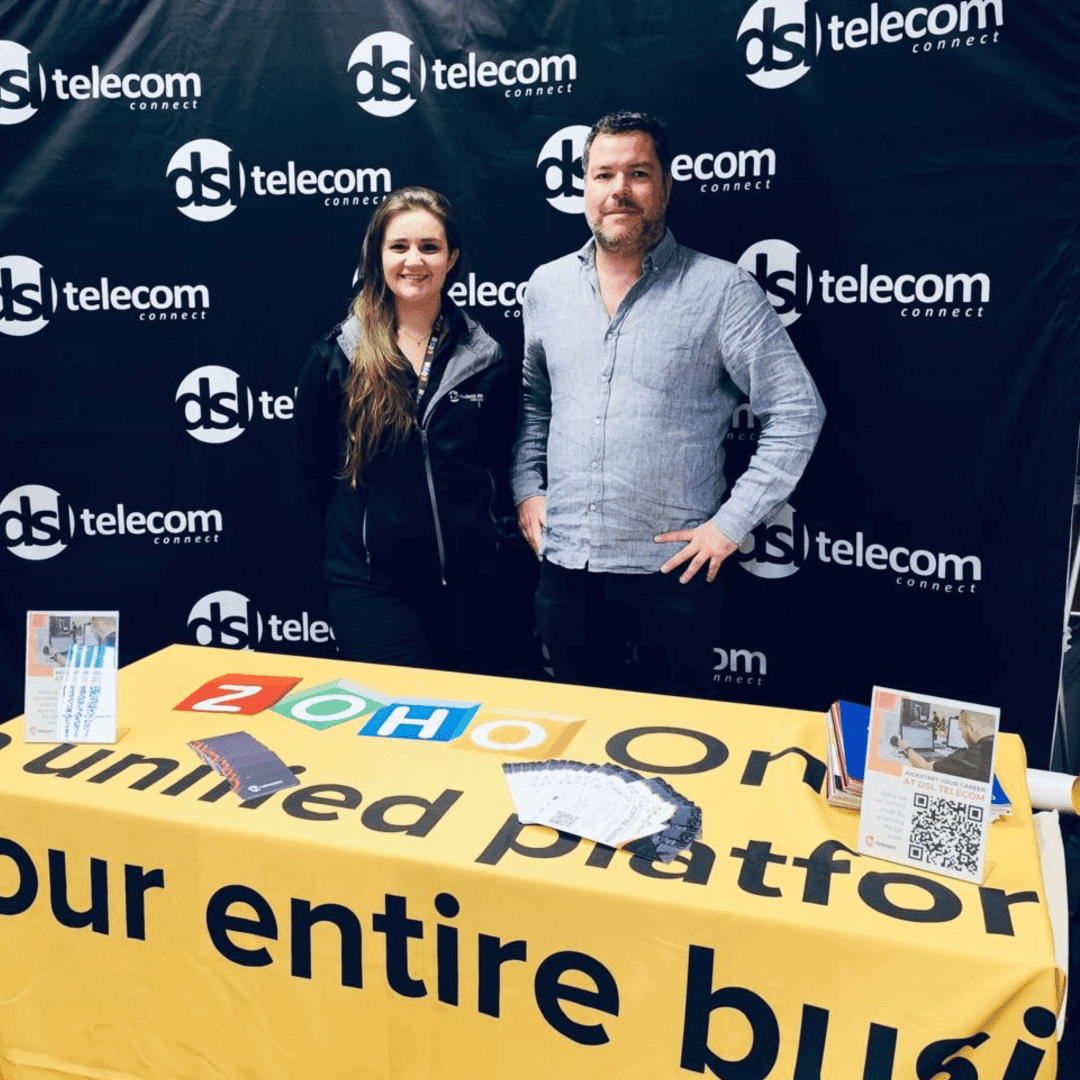 Dean Schreuder and Talitha Eloff at the Eduvos Careers day held at Tygervalley centre