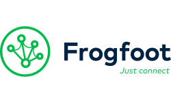 Logo of Frogfoot, one of Vox's fibre network partners