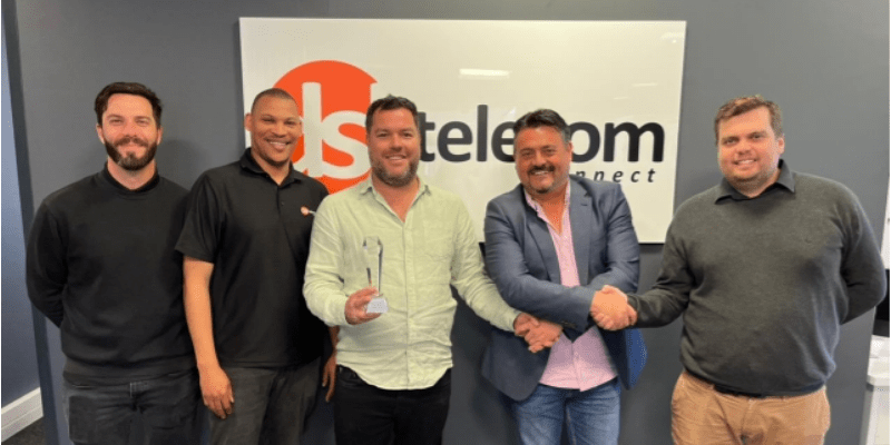 Liquid handing over the top accredited partners award to DSL Telecom