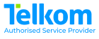 Telkom logo representing fast, reliable mobile data and LTE wireless internet services across South Africa.