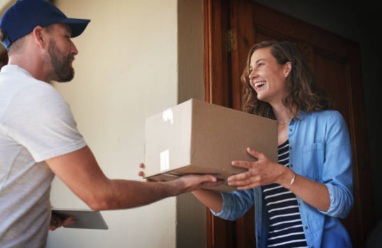 Happy client receiving their Telkom LTE delivery within 3 to 5 working days in South Africa