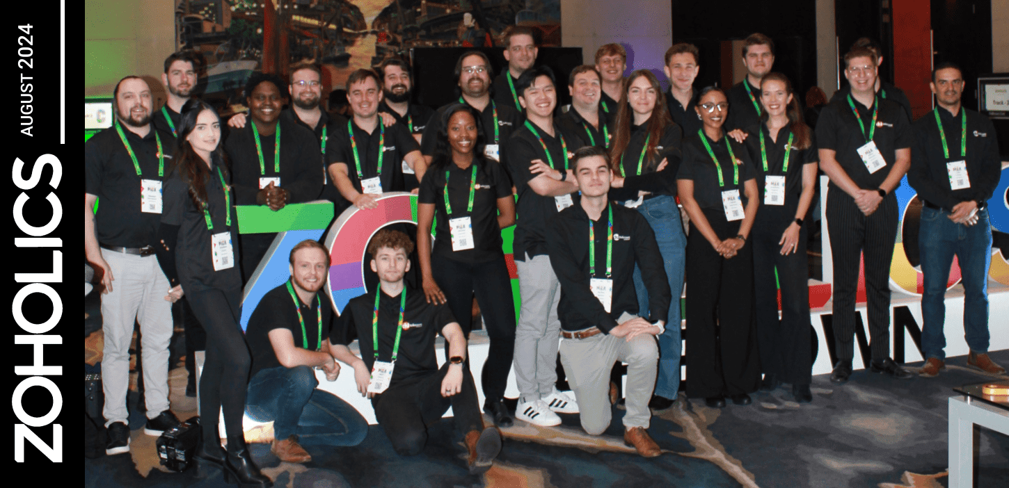 Group shot of DSL Telecom team attending Zoholics South Africa