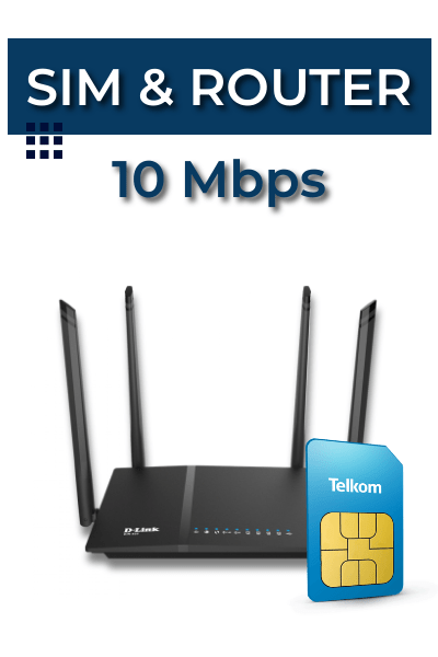 The Sim Card and router included in the Telkom Uncapped LTE Deal