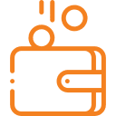 Icon representing call cost savings with VoIP per-second billing 