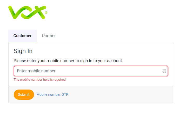 Access your account by Signing In with your mobile number that you initially signed up with.