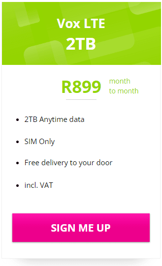 Vox LTE 2TB Package