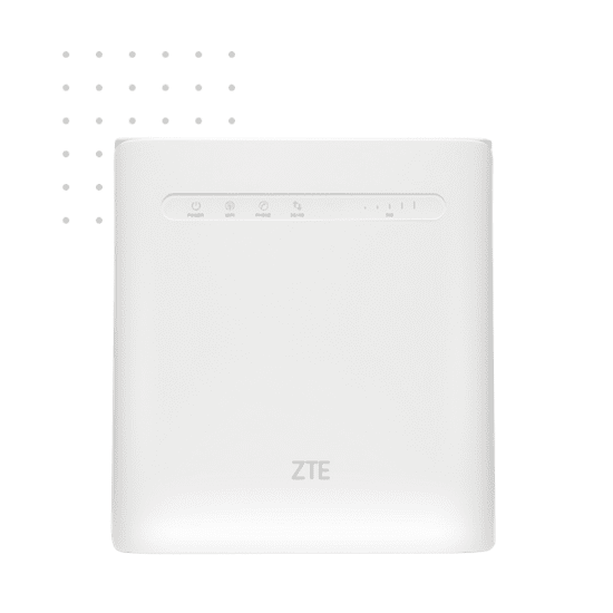 A Vox LTE ZTE MF286 Wi-Fi Router which can be added on to your Vox LTE internet package if you need one