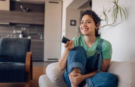 Teen streaming her favourite series using Vox Vuma fibre internet