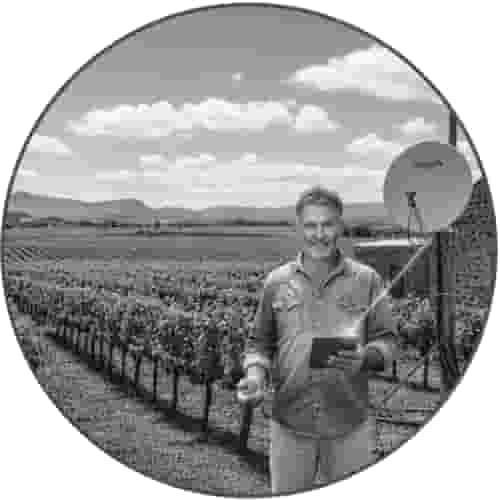 Satisfied customer enjoying their YahClick satellite internet package from DSL Telecom