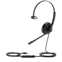 A single-earpiece headset, the Yealink UH34 Mono