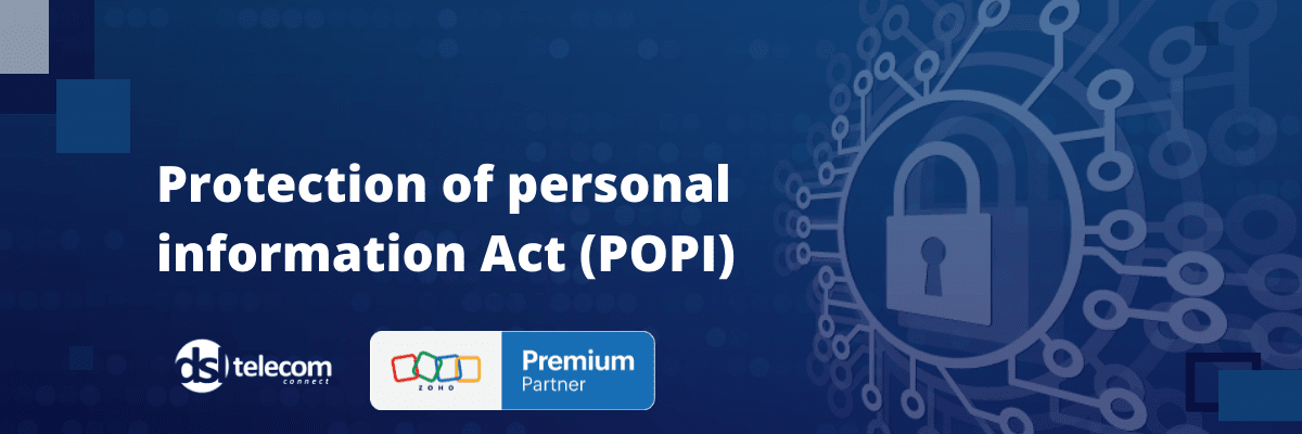 Zoho complies with the protection of personal information act