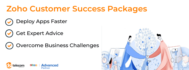 Zoho Customers Success Support Packages help drive CRM system adoption and success