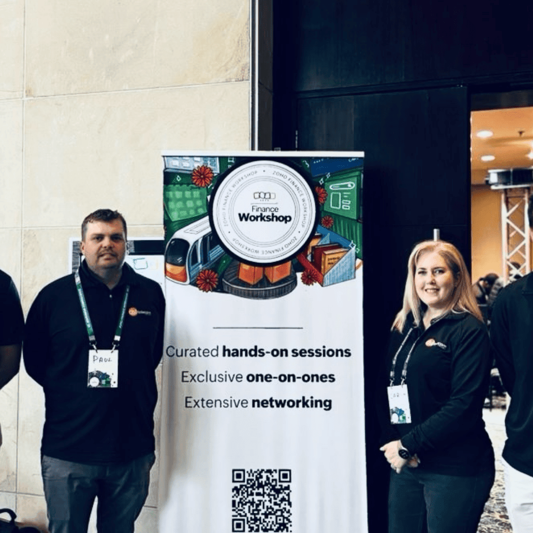 Paul and Carin from DSL Telecom attended the Zoho Finance Roadshow 2025