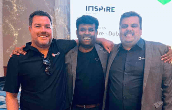 The DSL Telecom directors with Zoho's Vincent Shetty