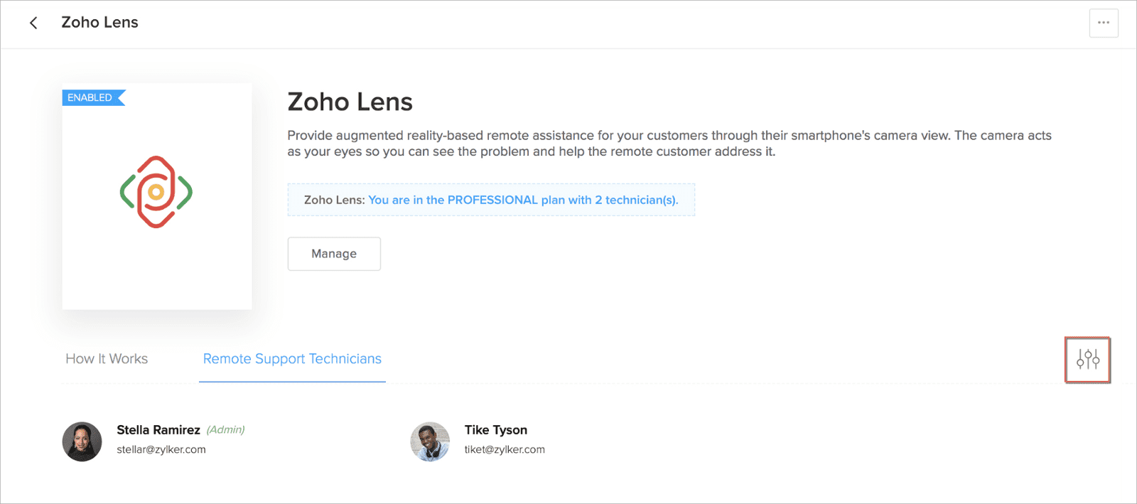 Zoho Lens is an augmented reality remote assistance software
