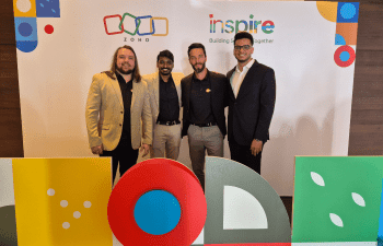 Hansie and Tremayne with Nishar and Ajeet from Zoho