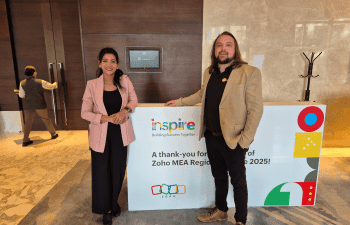 Hansie with Tonia from Zoho