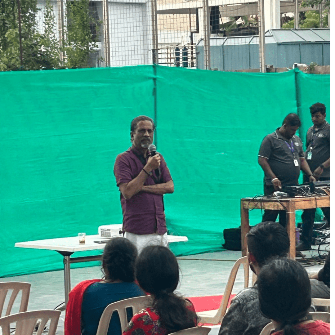 Zoho's CEO Sridhar Vembu at Zoho's Chennai campus