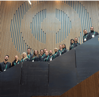 A group of DSL Telecom team members at the Zoholics 2025 Cape Town conference
