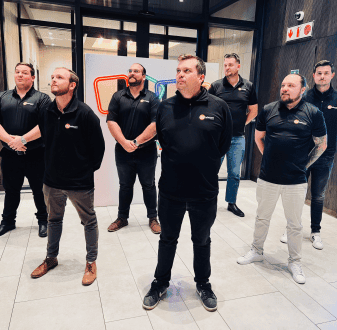 A group of DSL Telecom team at the Zoholics 2025 Johannesburg event