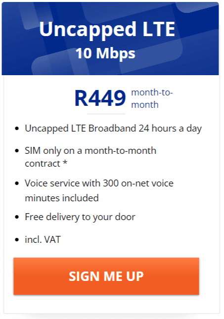 Telkom Uncapped LTE SIM Only 