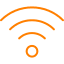 Wi-Fi icon showing business VoIP running over your own fibre, LTE or wireless connection
