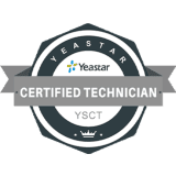 Yeastar technician certification badge awarded to DSL Telecom in Somerset West