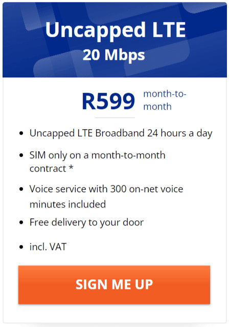 Telkom Uncapped LTE SIM Only 