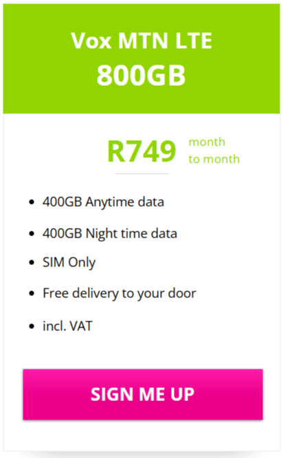 800GB Vox MTN LTE