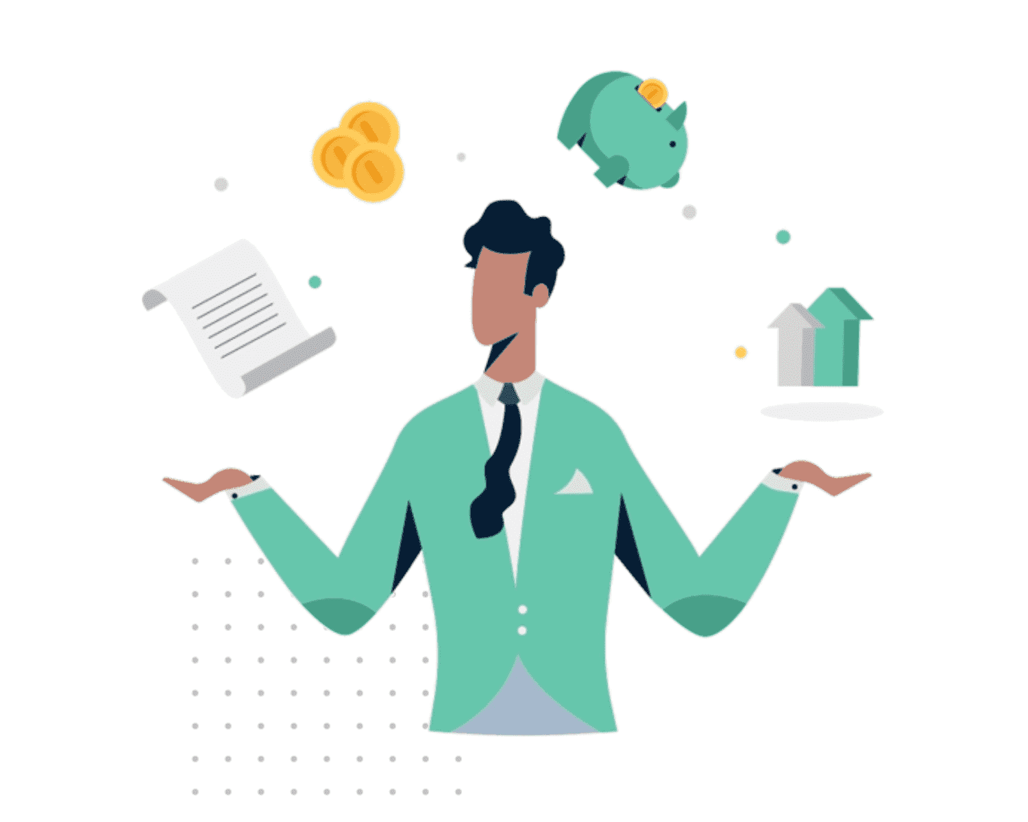 An illustration on a Zoho Customer Success Manager giving expert advice to a Zoho client