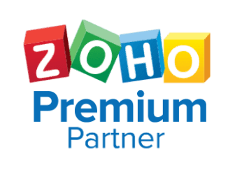 Logo of Zoho Premium Partner for DSL Telecom's partnership with Zoho