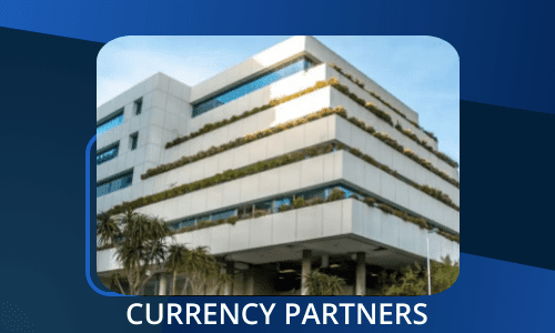 Currency Partners office building, a Zoho CRM, Analytics, People, Desk, Sign & Campaigns Implementation client