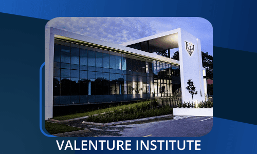 Valenture Institute's office building, a Zoho CRM Implementation customer