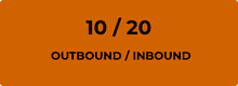 Uncapped 10 business VoIP package badge showing 10 outbound and 20 inbound concurrent channels