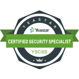 Yeastar Certified Security Specialist logo. DSL Telecom is certified to implement secure Yeastar solutions.