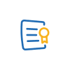 Zoho Contracts logo, contract lifecycle management software for legal and business teams